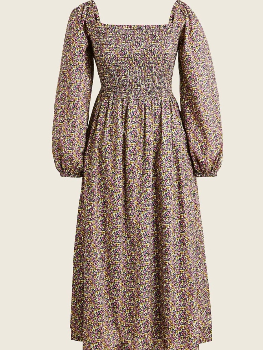 J Crew Daydream Dress Small Liberty Busy Izzy Ditsy Floral Smocked Cottagecore